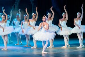 Ballet dancers performing on stage